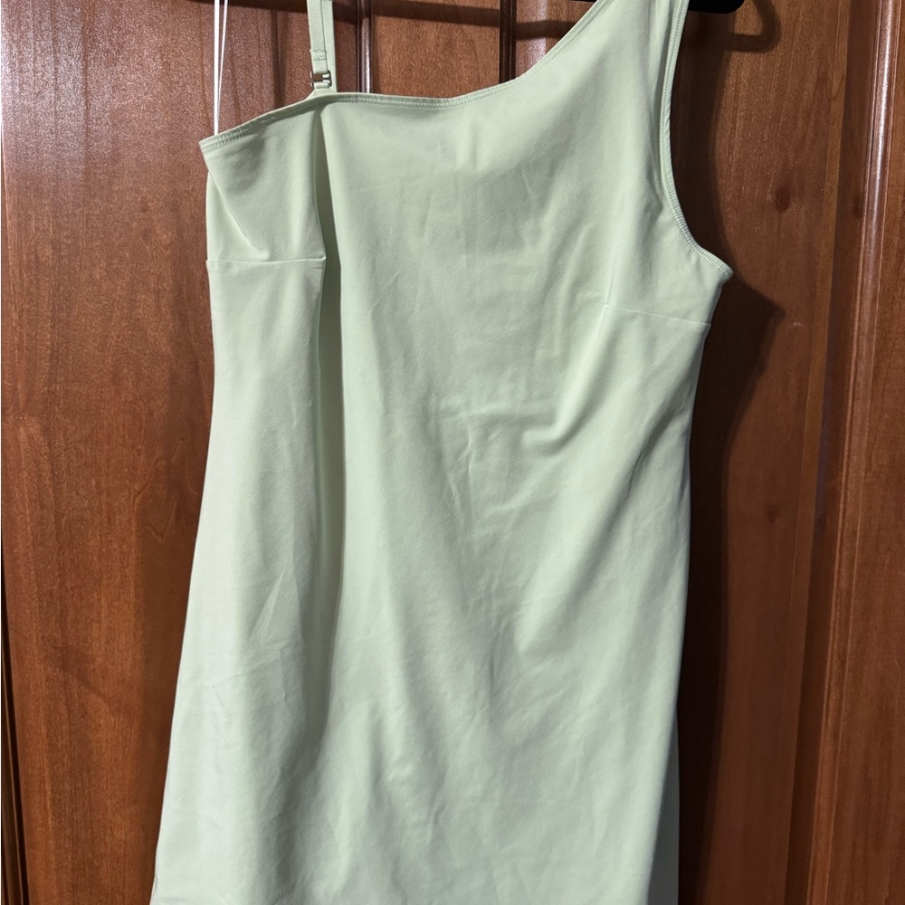 Abercrombie & Fitch Light Green One Shoulder Dress